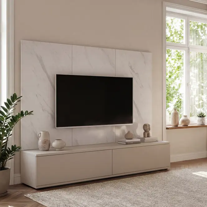 Obývacia Stena Glam Ccmw Gl Kašmír/Marble Bianco