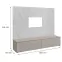 Obývacia Stena Glam Ccmw Gl Kašmír/Marble Bianco,4