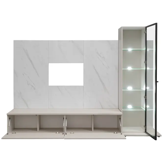Obývacia Stena Glam I Ccmw Gl2 Kašmír/Marble Bianco