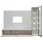 Obývacia Stena Glam I Ccmw Gl2 Kašmír/Marble Bianco,2