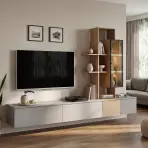 Obývacia Stena Leo Agdc Lo Arctic Grey/Cremona Oak