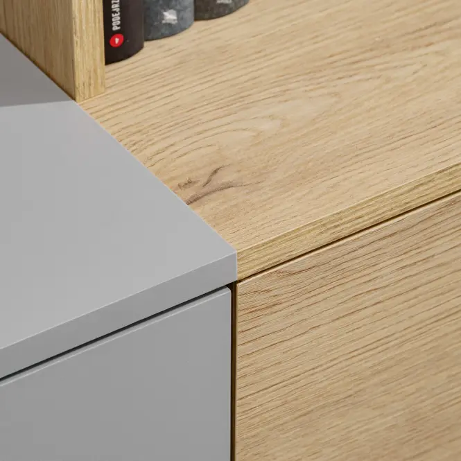 Obývacia Stena Leo Agdc Lo Arctic Grey/Cremona Oak,6