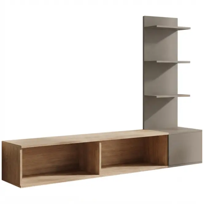 Obývacia Stena Joy Dcsg Jy Cremona Oak/Clay Grey