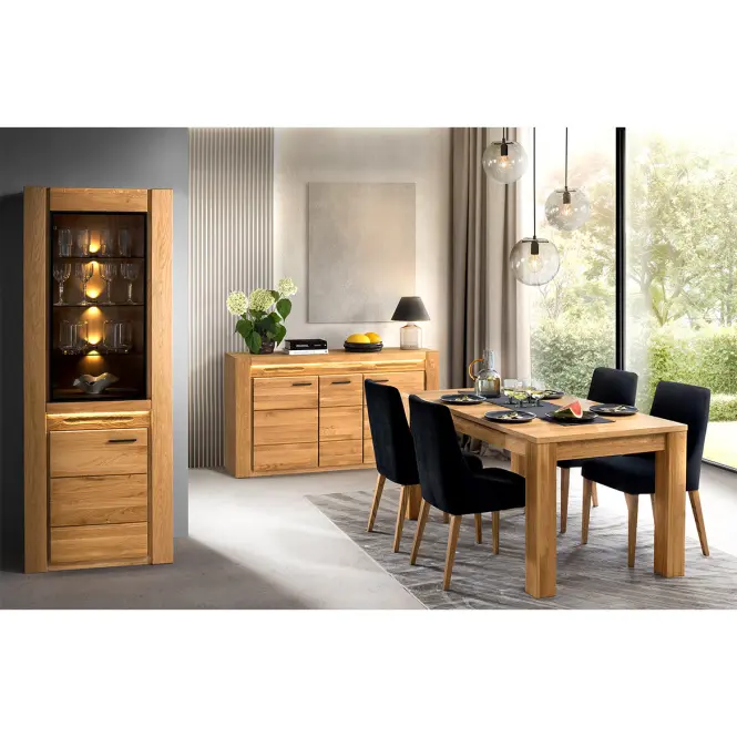 Komoda Velvet 47 2d 3s Masívny Dub Prírodný Olej