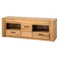 Tv Stolík Velvet 25 1d 2s Masívny Dub Prírodný Olej
