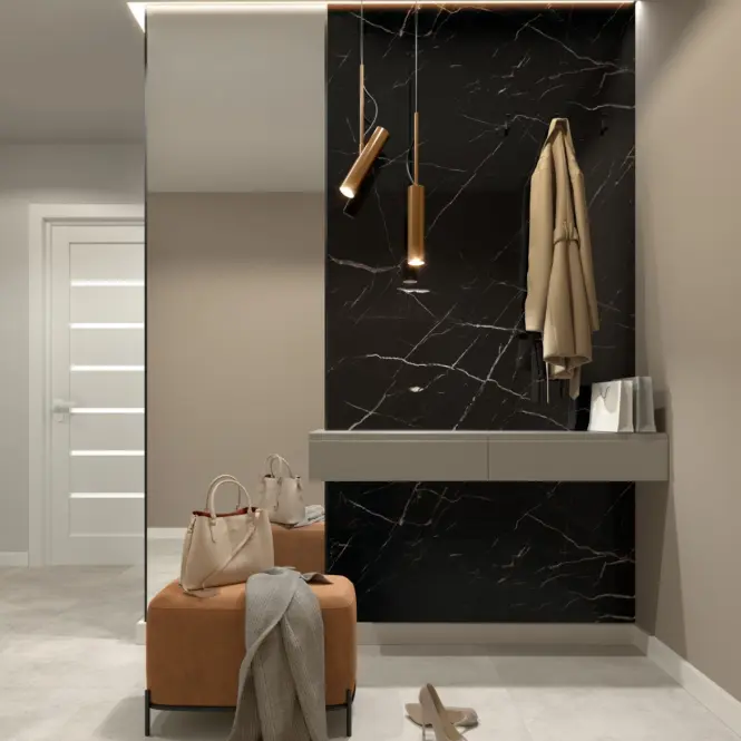 Obkladovy panel SPC Calacatta Black 120x265cm 4mm,2