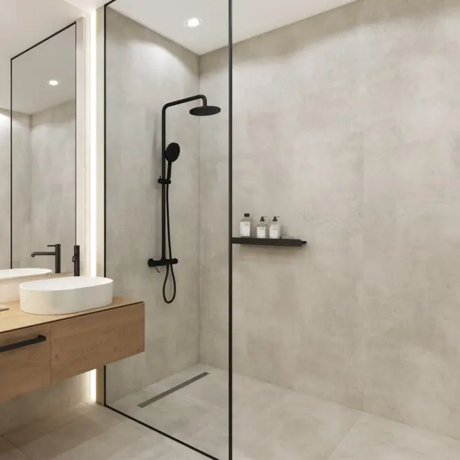 Obkladovy panel SPC Concrete Mote 120x265cm 4mm