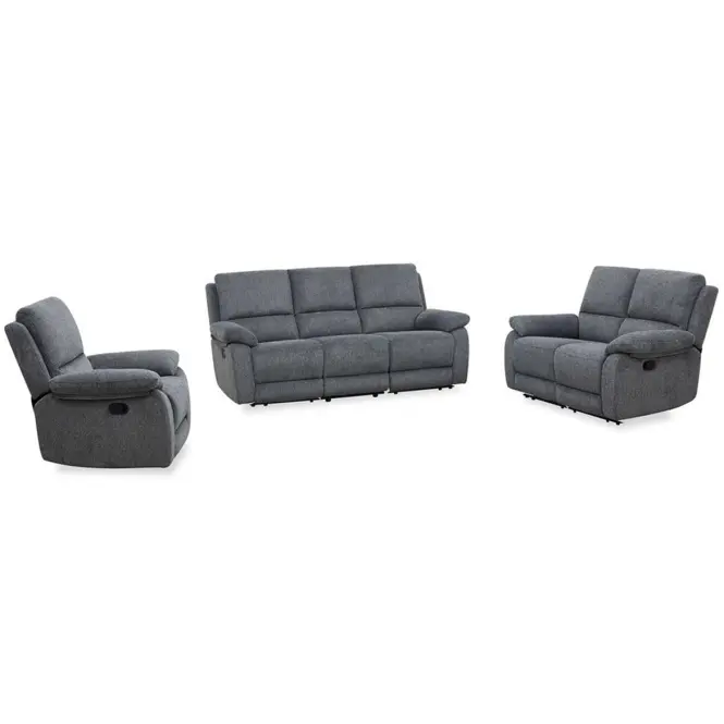 Pohovka Aruba 2S+2REC sivá s relaxačnou funkciou,3
