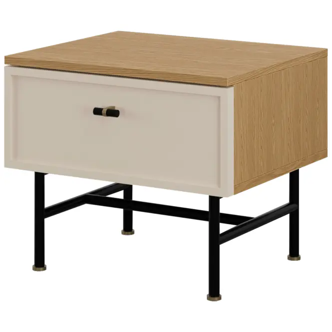 Nočný stolík Elora 15 Dub Tavaszi/Macadamia