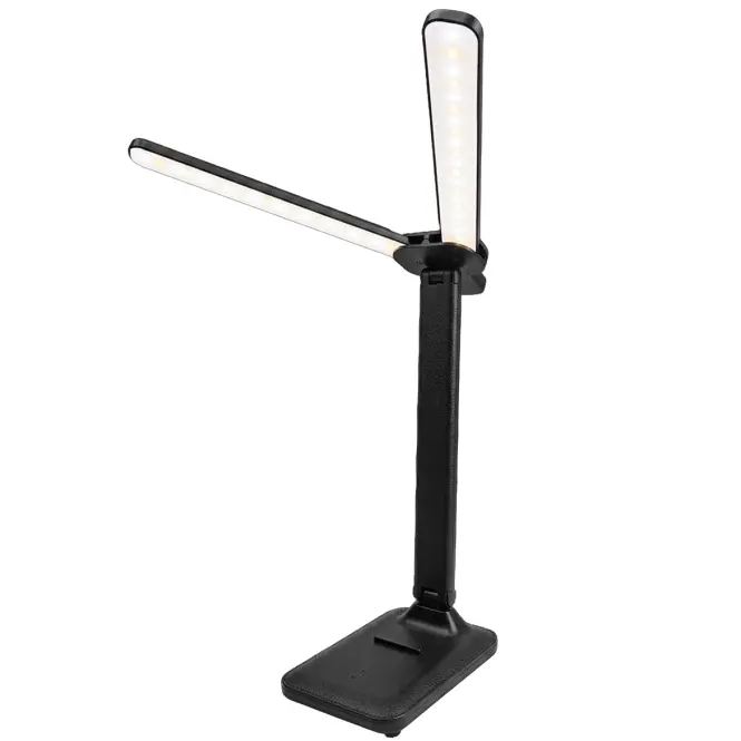 Stolová lampa LEPUS BLACK CCT 9W DIM USB LB1