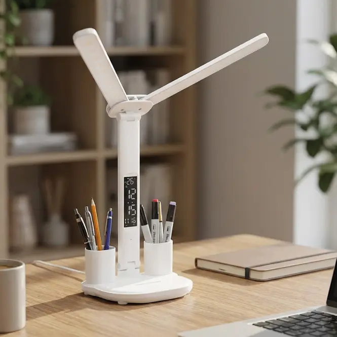 Stolová lampa DALIS WHITE CCT 11W DIM USB LB1,2