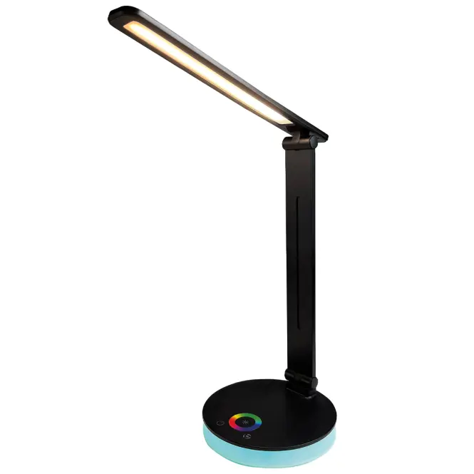 Stolová lampa DRACO BLACK CCT 7W+1W RGB LB1