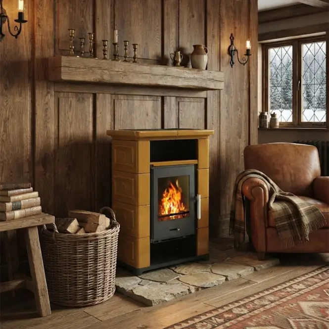 Krbové kachle Primo keramika honey brown 7 kW
