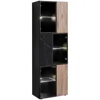 Vitrína Cannes Zmwdv Cs Wsw Black/Viking/Marble Black