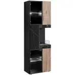 Vitrína Cannes Cs Wsw-K Black/Viking/Marble Black