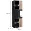 Vitrína Cannes Cs Wsw-K Black/Viking/Marble Black,2