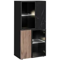Vitrína Cannes Zmwdv Cs Wsn Black/Viking/Marble Black
