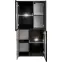 Vitrína Cannes Zmwdv Cs Wsn Black/Viking/Marble Black,3