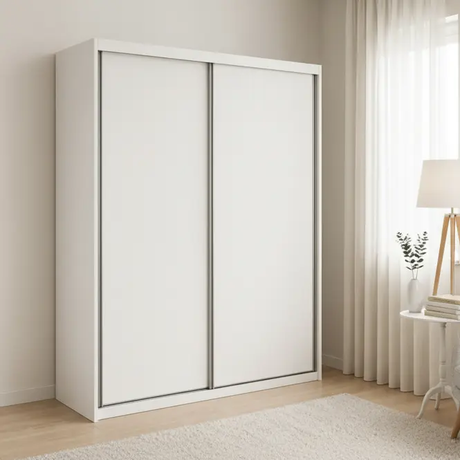 Skriňa Split 160 Matná biela,4