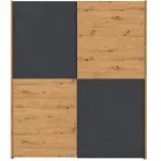 Skriňa Larisa 170 artisan/čierny rám artisan
