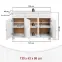 Komoda 20900810 Livio 3d3s Biela borovica,3