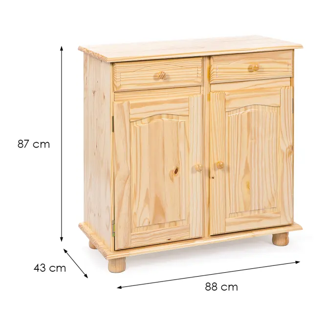 Komoda 30500000 Pamina 2d Prírodné,2