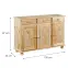 Komoda 30500010 Abaco 3d Prírodný lak,2