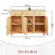 Komoda 30500010 Abaco 3d Prírodný lak,3