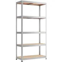 Kovový regál 175 pozinkovaný 180x90x40 – 5 políc/175 kg