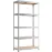 Kovový regál 175 pozinkovaný 180x90x40 – 5 políc/175 kg