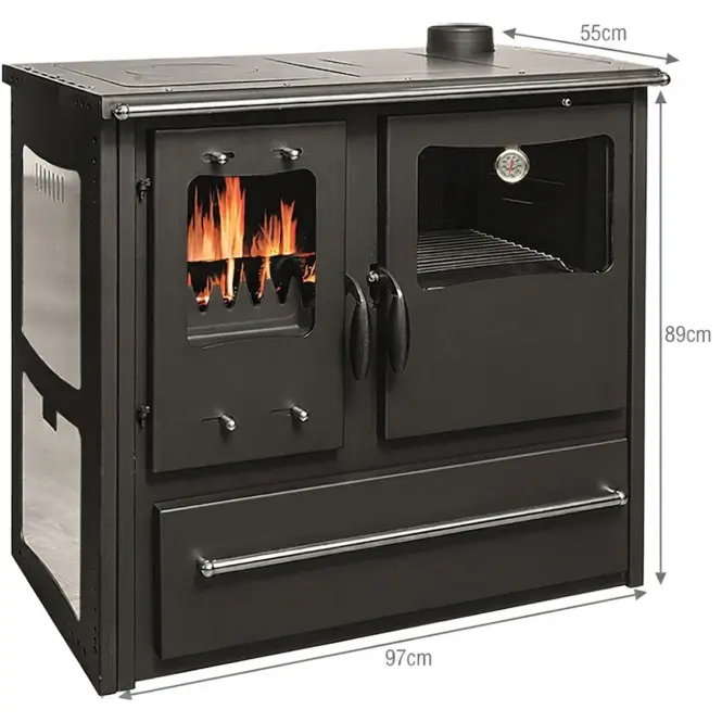 Sporák Termo 100 Grey vľavo 10,29 kW