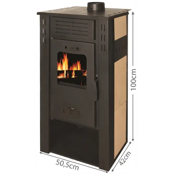 Oceľová pec s vodným plášťom Termo Etaz A 15,2 kW / 9,3 kW N