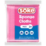 Söke špongia cloth 3 ks