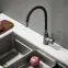 Flexibilná drezová batéria Salsa čierna/grafit,8