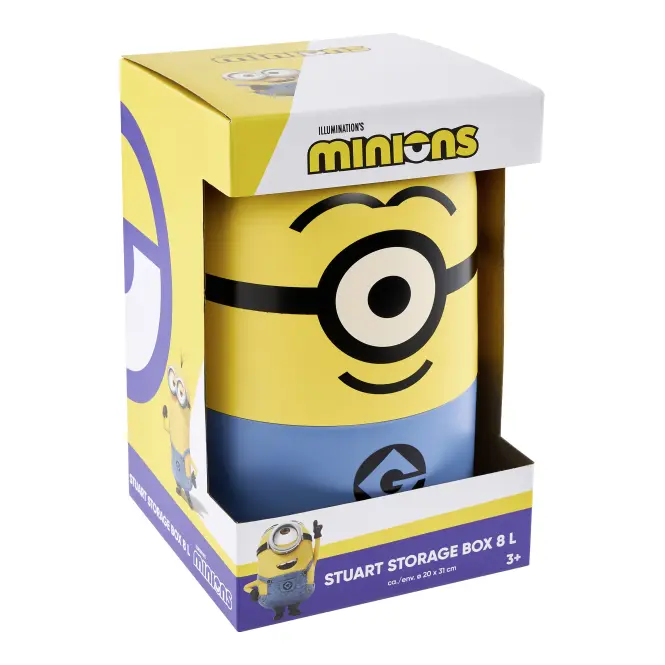 Plastová nádoba Minions Stuart 8 l žltá,2