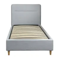 Posteľ Cesana 90x200 BED23-09 sivý