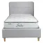 Posteľ Cesana 90x200 BED23-09 sivý,5