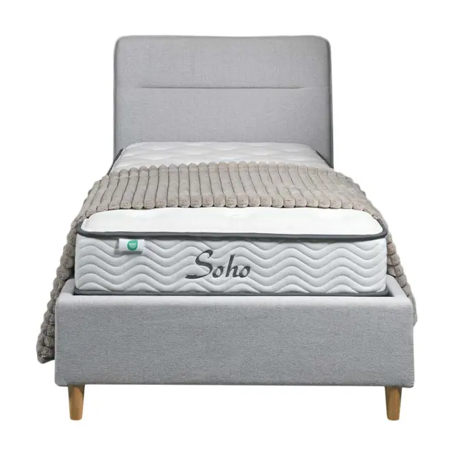 Posteľ Cesana 90x200 BED23-09 sivý