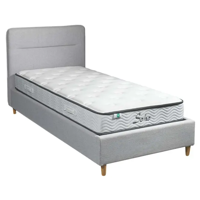 Posteľ Cesana 90x200 BED23-09 sivý