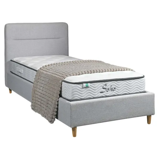 Posteľ Cesana 90x200 BED23-09 sivý