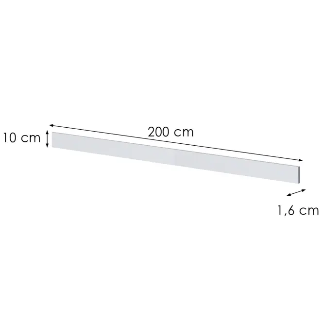 Sokel Emilia 200 cm biela
