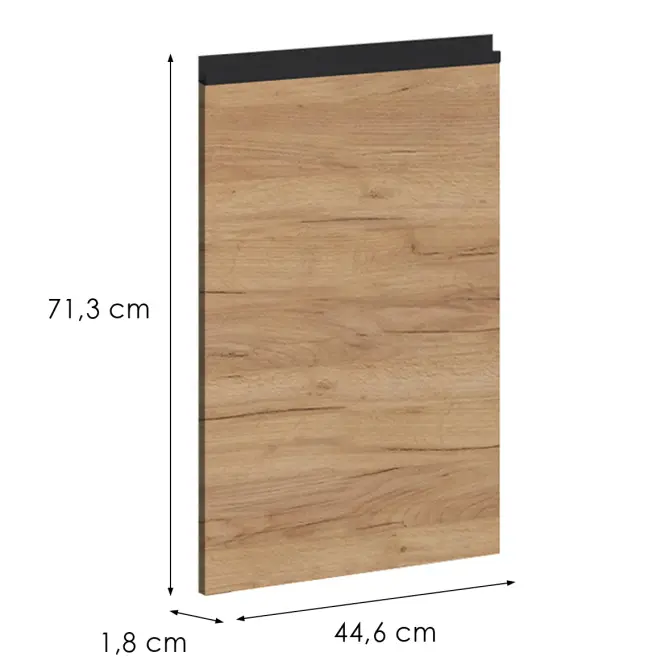 Dvierka na umývačku Brick 45 čierna/craft,2