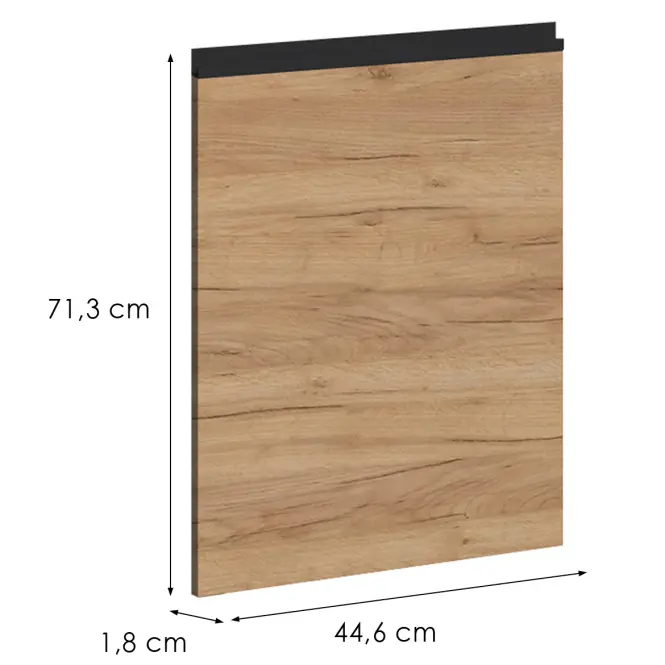 Dvierka na umývačku Brick 60 čierna/craft,2