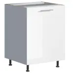 Kuchynská skrinka Emilia D60 biela/biela lesk HG