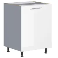 Kuchynská skrinka Emilia D60 biela/biela lesk HG