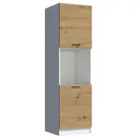 Kuchynská skrinka Economic D60 KU biela/artisan