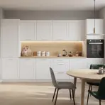 Kuchynská linka Signum 350 cm matná biela/biela bez pracovnej dosky