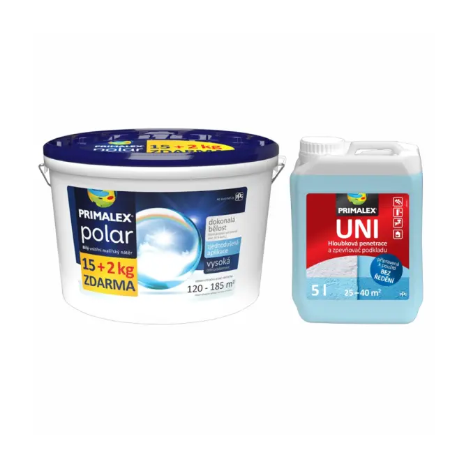 Primalex Polar 15+10% + Penetracia 5l za 0.01 euro