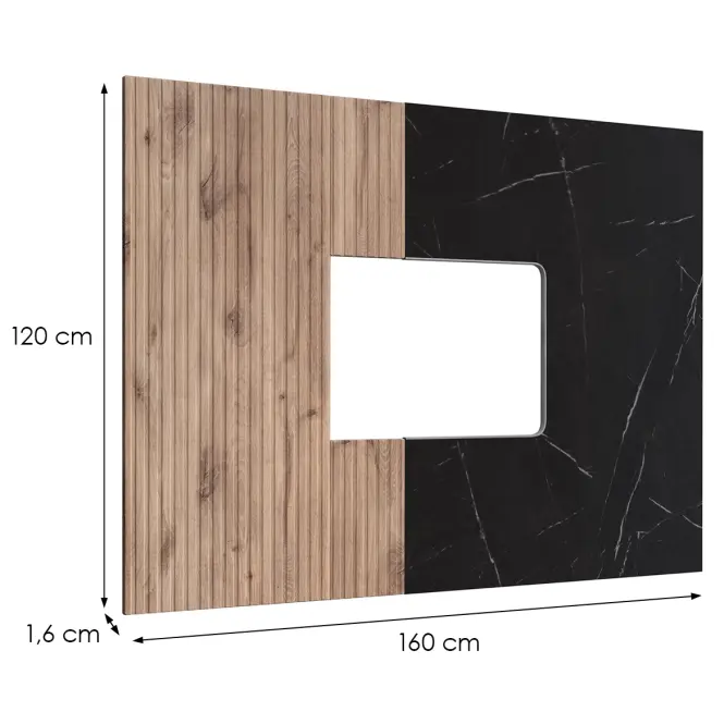 Závesný panel Cannes Zmwdv Cs Pw Black/Viking/Marble Black