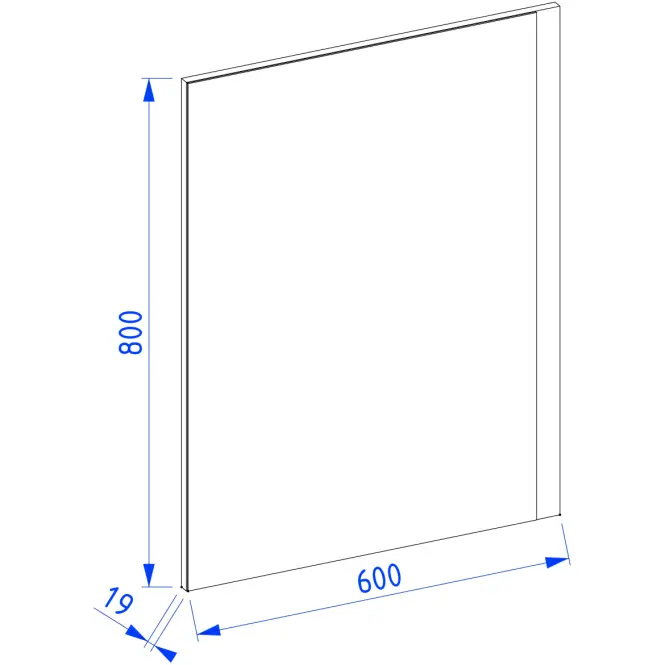 Zrkadlo do kupelne Nova biely 60x80
